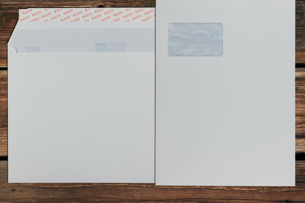 Briefhüllen mit Fenster C4 229x324 mm Haftklebend Recycling Weiß 120 g/qm